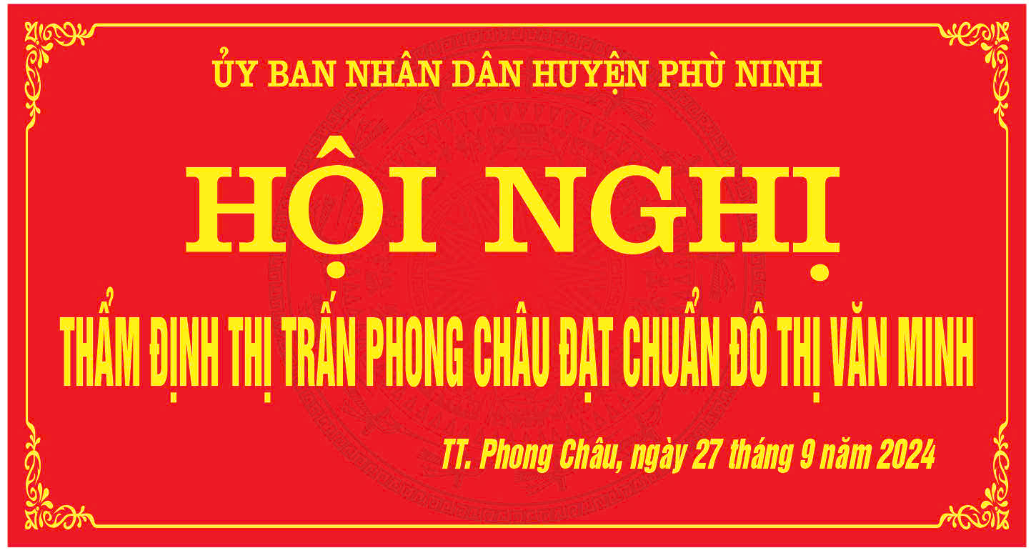 THẨM ĐỊNH THỊ TRẤN PHONG CHÂU ĐẠT ĐÔ THỊ VĂN MINH