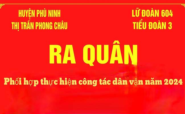 Ra quân phối hợp thực hiện công tác Dân vận năm 2024